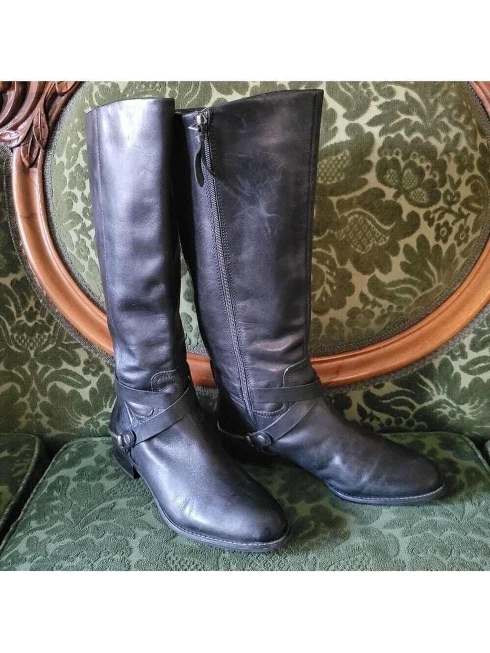 Steve Madden Harness Riding Style Tall Leather Boots